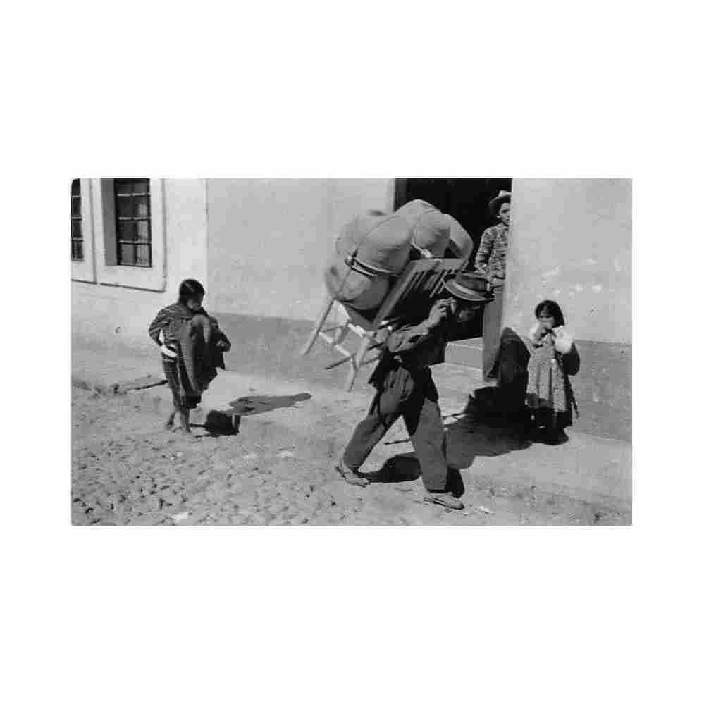 guatemala pottery carrier chichicastenango b zadik co Vintage A4 Photo Print