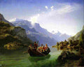 gude Bridal journey in Hardanger Art A4 Photo Print