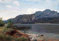 gude The Drachenwand Mondsee Art A4 Photo Print
