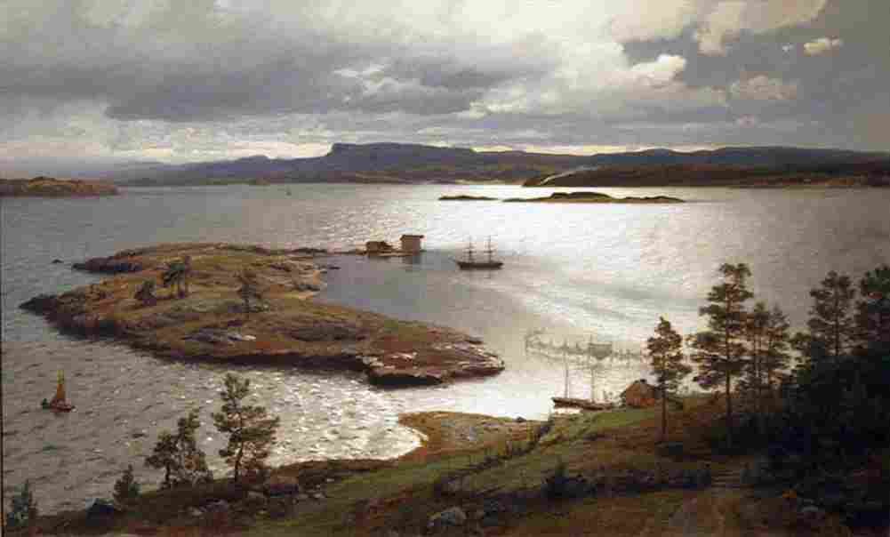 gude The Sandvik Fiord Art A4 Photo Print