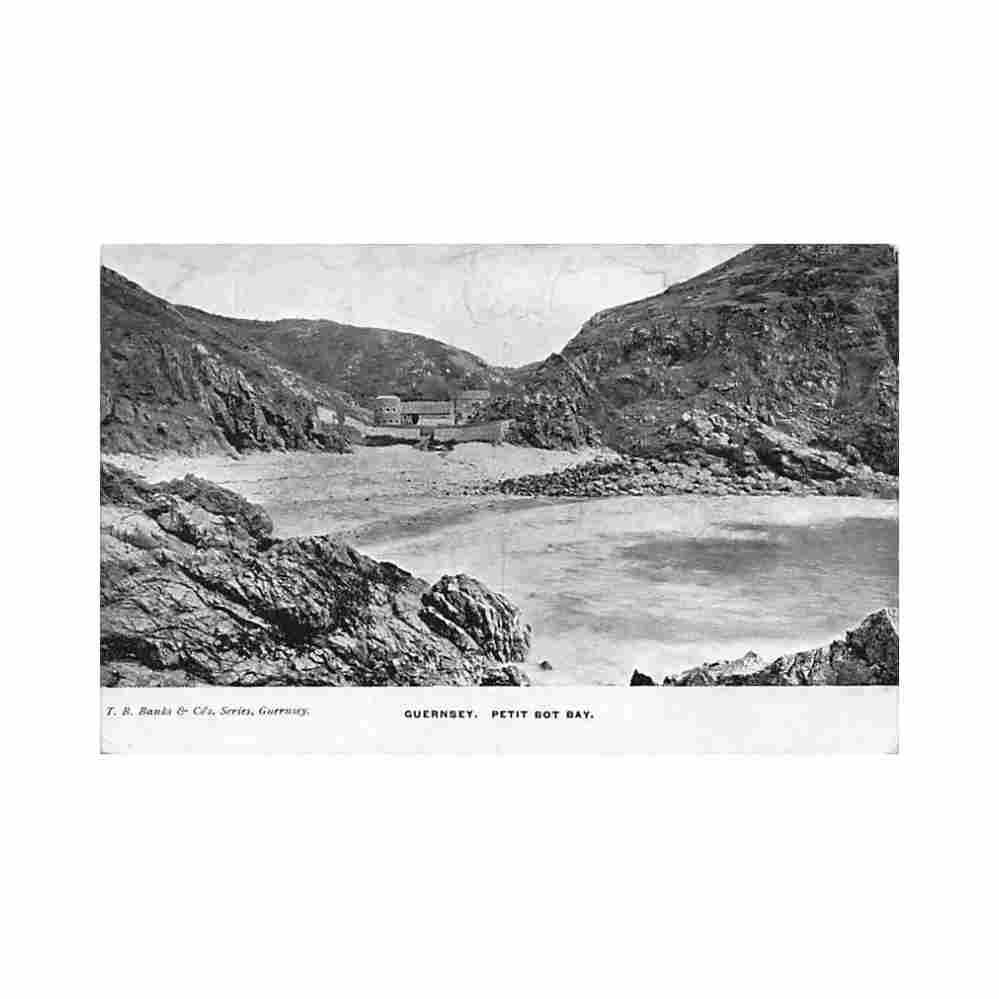 guernsey petit pot bay t b banks co Vintage A4 Photo Print