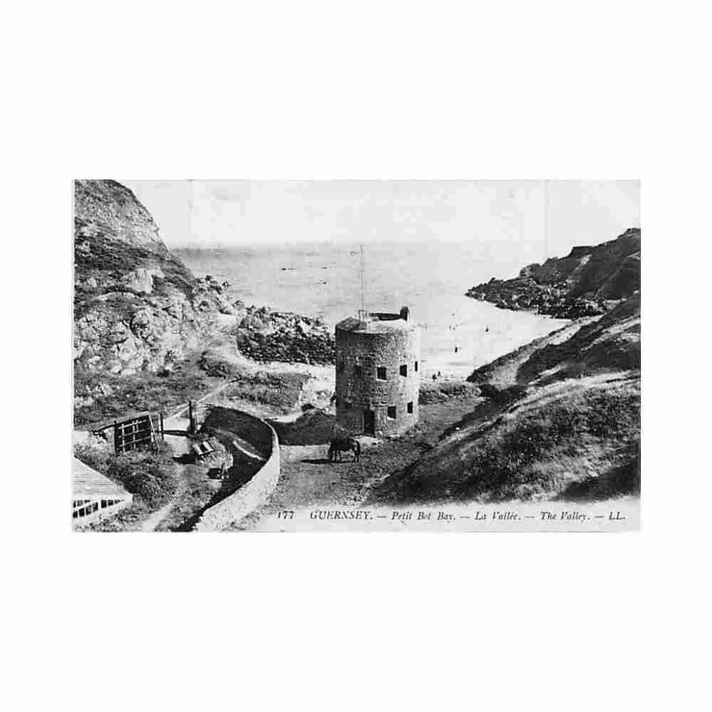 guernsey petit pot bay the valley ll levy 177 Vintage A4 Photo Print