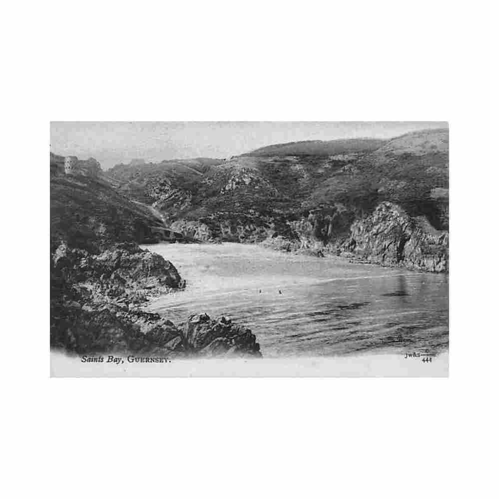 guernsey saint bay j w s 444 Vintage A4 Photo Print