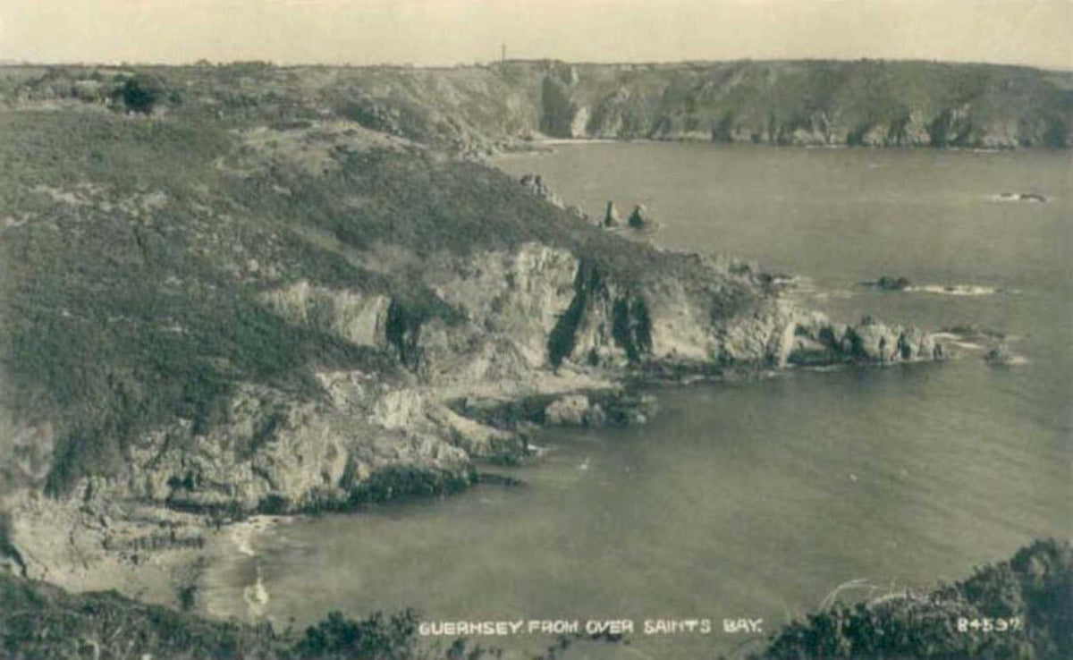 guernsey saints bayVintage 1880s 1900s A4 Photo Print