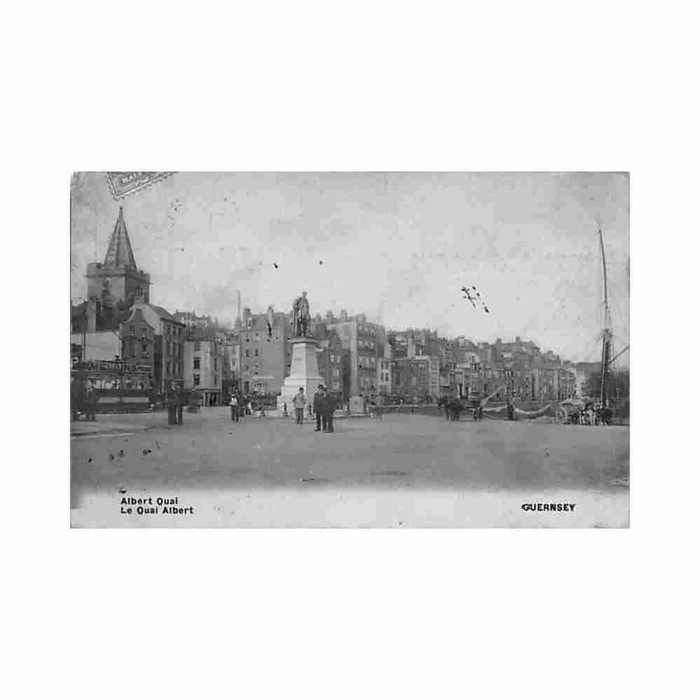 guernsey st peter port albert quai unknwon Vintage A4 Photo Print