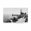 guernsey st peter port the white rock watching for the mail boat levy ll 24 Vintage A4 Photo Print