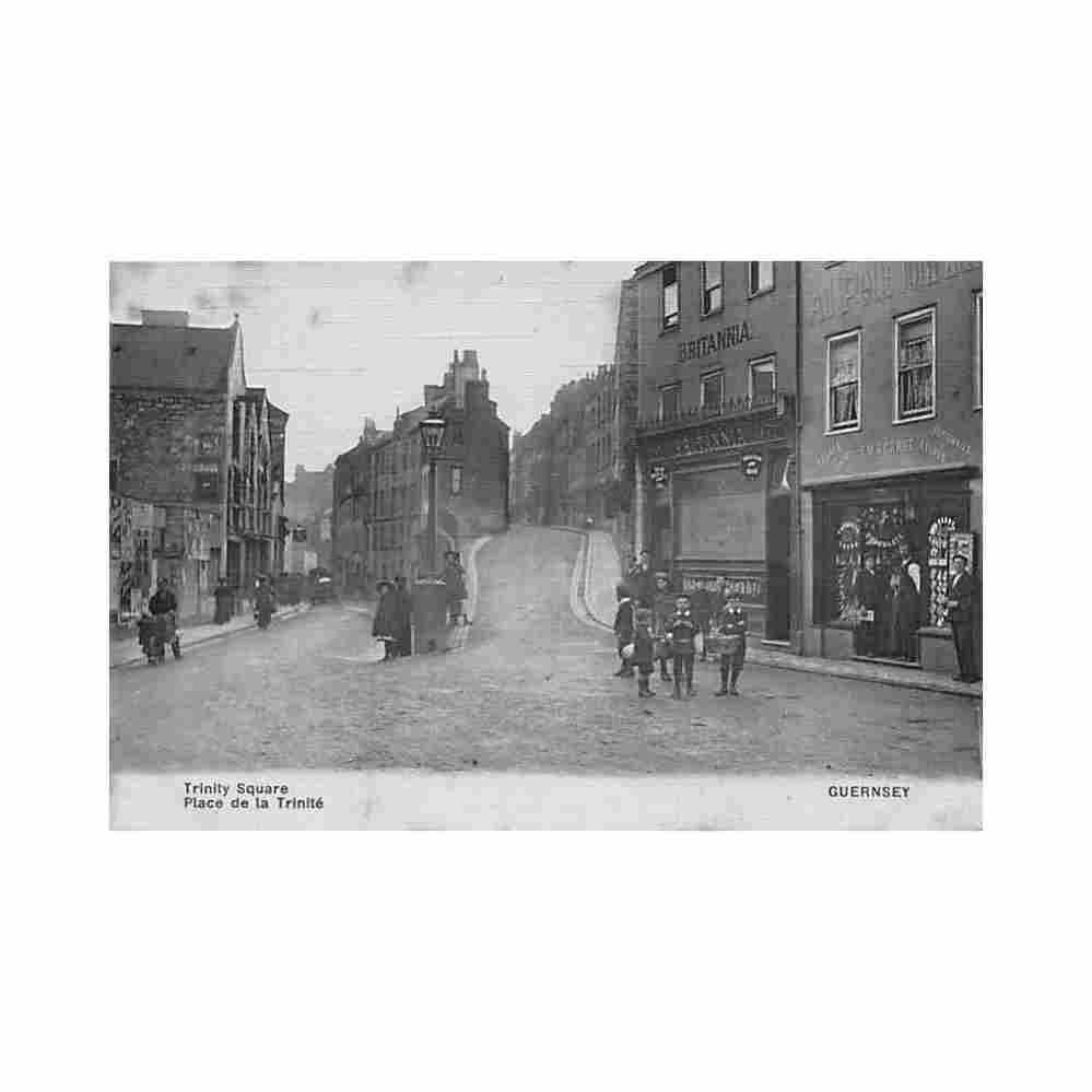 guernsey st peter port trinity square unknwon Vintage A4 Photo Print