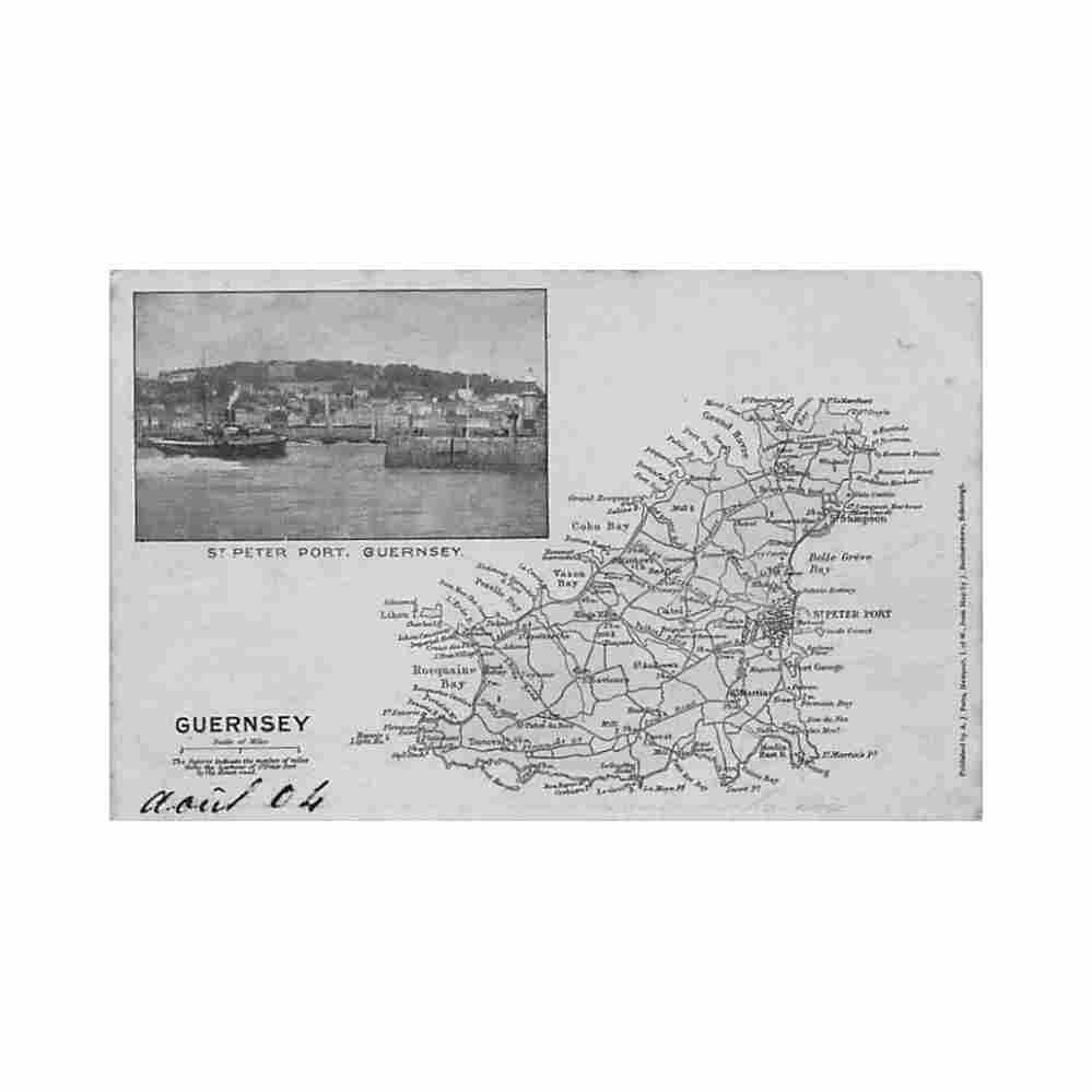guernsey st peter port Vintage A4 Photo Print