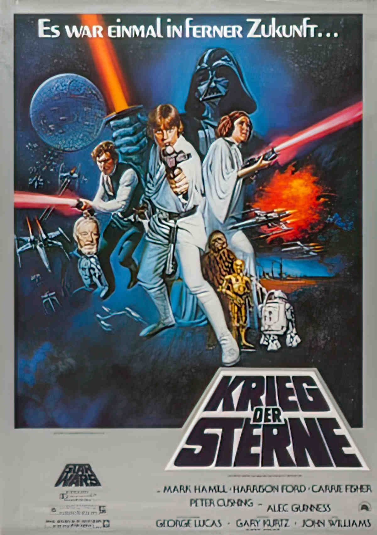 guerre des etoiles la german A0 Advert A4 Photo Print
