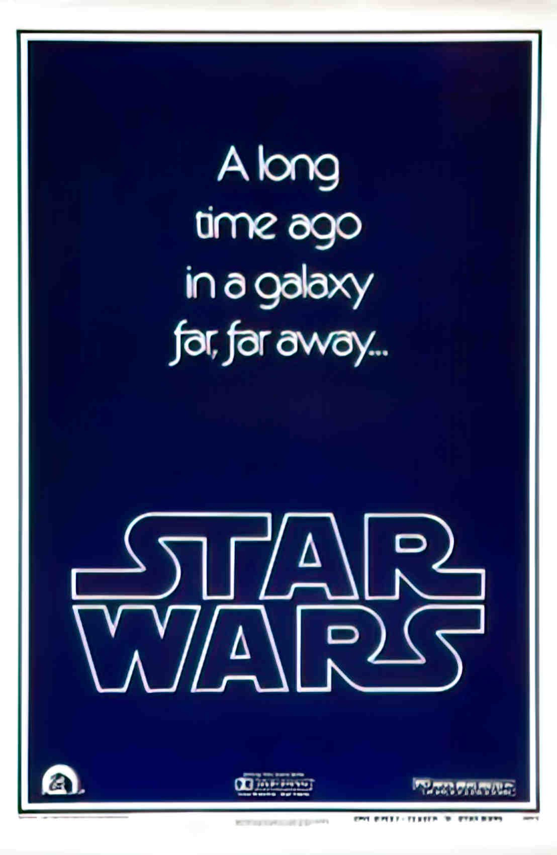 guerre des etoiles us 1sh adv B Advert A4 Photo Print