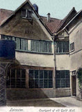guild hall courtyardVintage 1880s 1900s A4 Photo Print