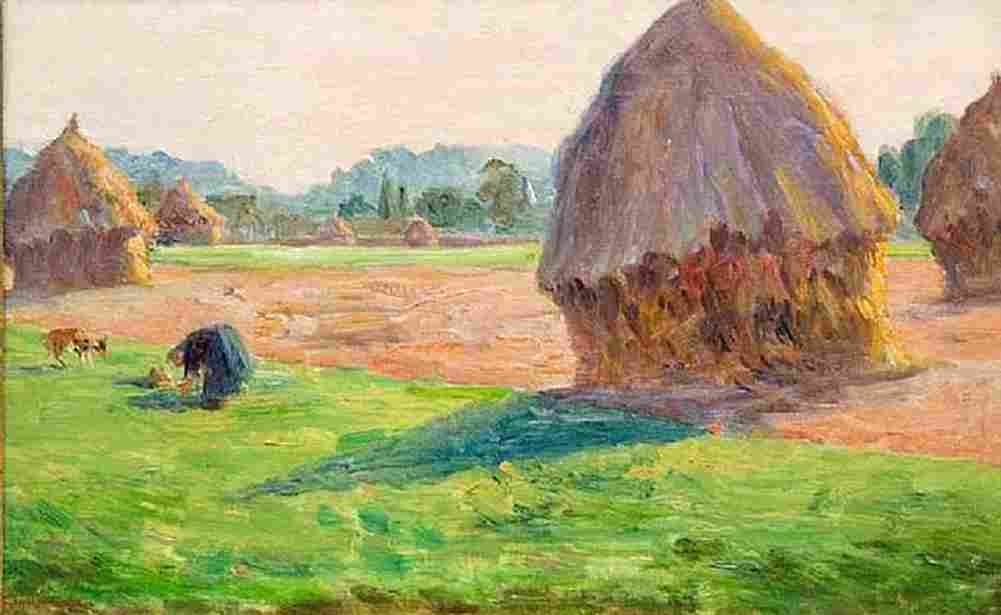 guill The Haystacks Art A4 Photo Print
