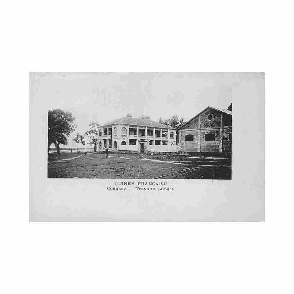 guinea conakry public works guinee conakry travaux publics ed inconnu Vintage A4 Photo Print