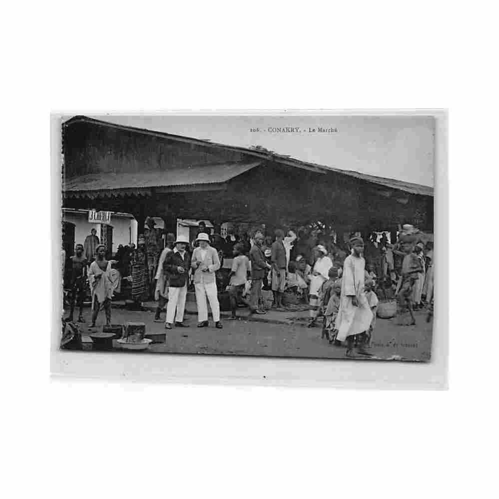 guinea conakry the market Vintage A4 Photo Print