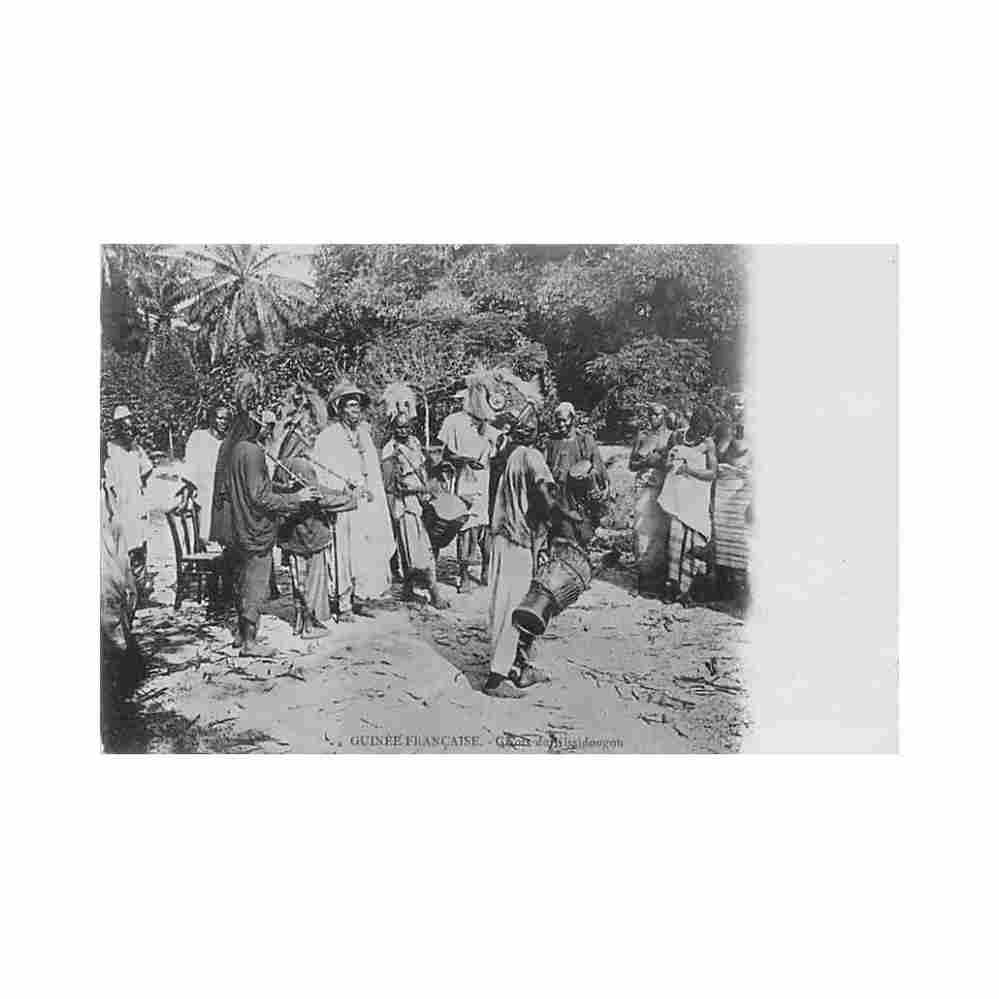 guinee conakry griots du kissidougou ed inconnu Vintage A4 Photo Print