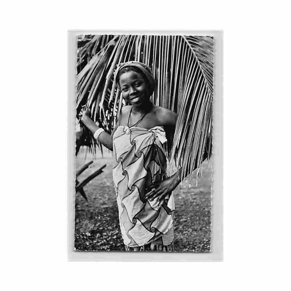 guinee conakry jeune femme ed cogex 2725 Vintage A4 Photo Print