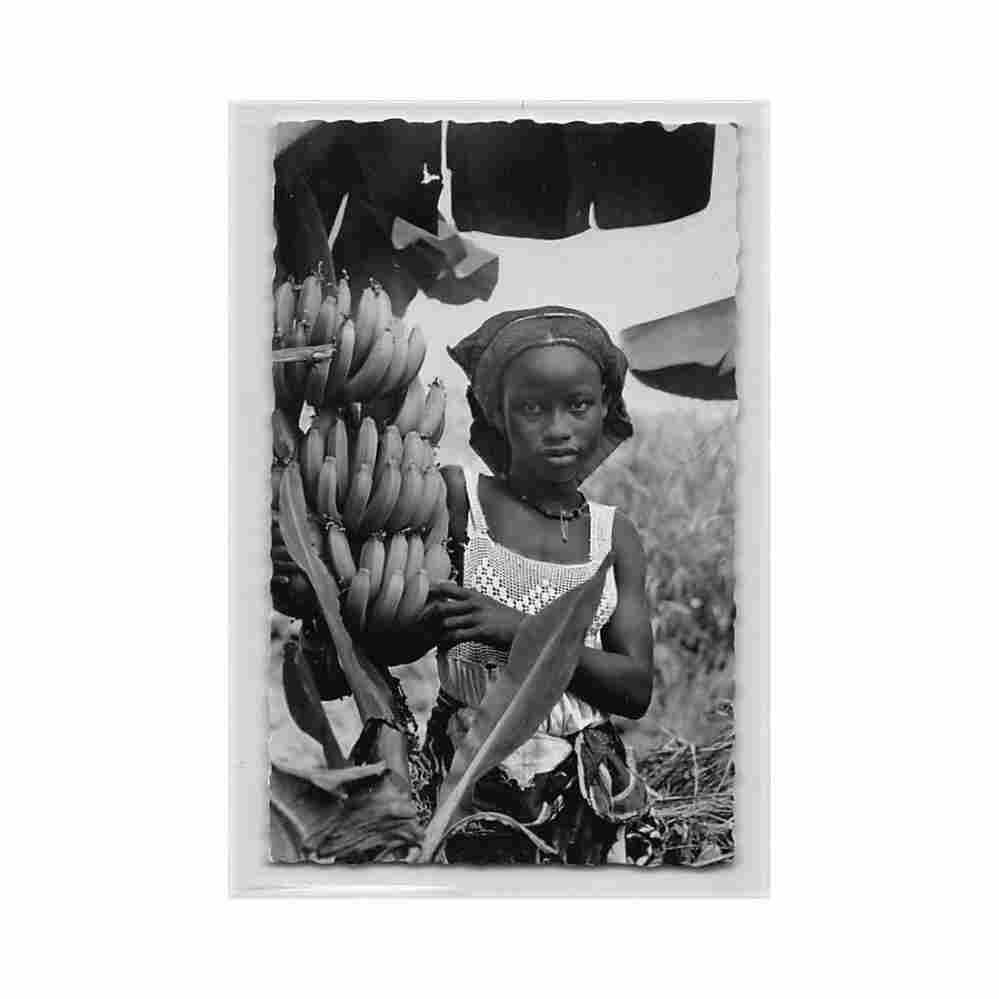 guinee conakry la cueillette des bananes ed cogex 2699 Vintage A4 Photo Print