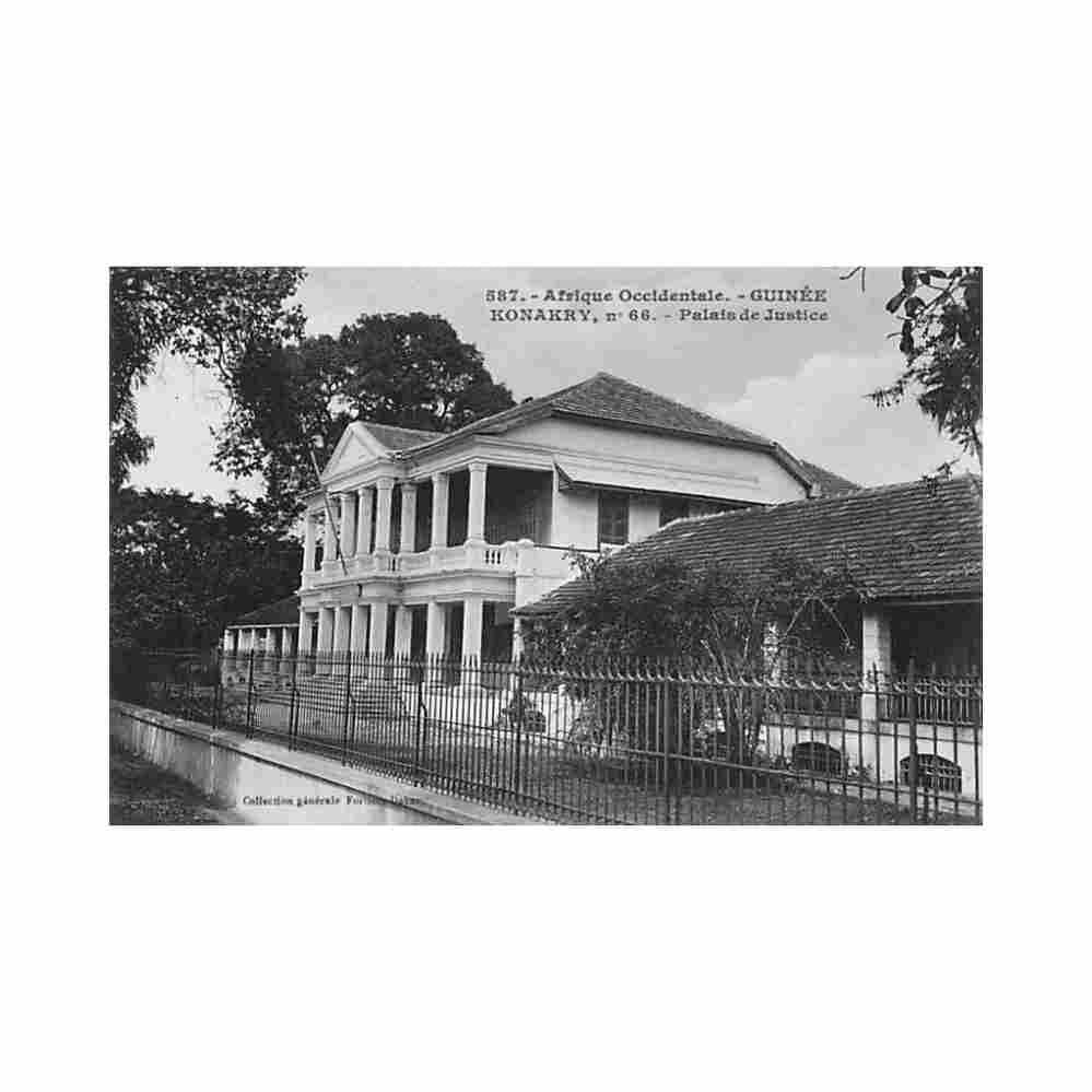 guinee conakry palais de justice ed fortier 587 Vintage A4 Photo Print