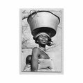 guinee conakry porteuse et son bebe ed cogex 2731 Vintage A4 Photo Print