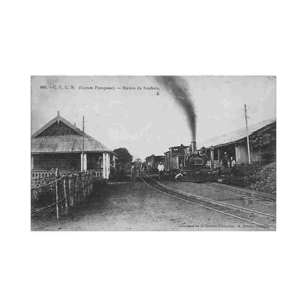 guinee conakry simbaia simbaya la gare ed a james 666 Vintage A4 Photo Print
