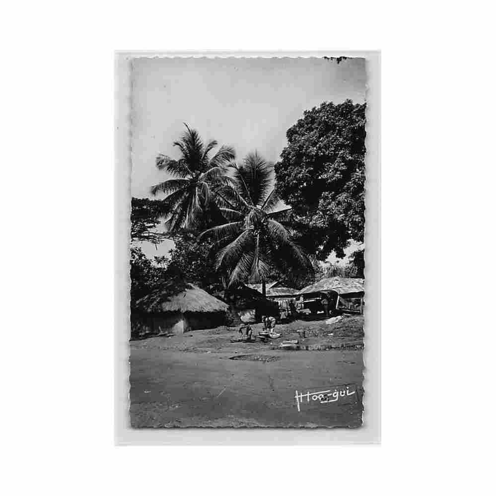 guinee conakry un coin du quartier indigene ed librairie constantin 848 Vintage A4 Photo Print
