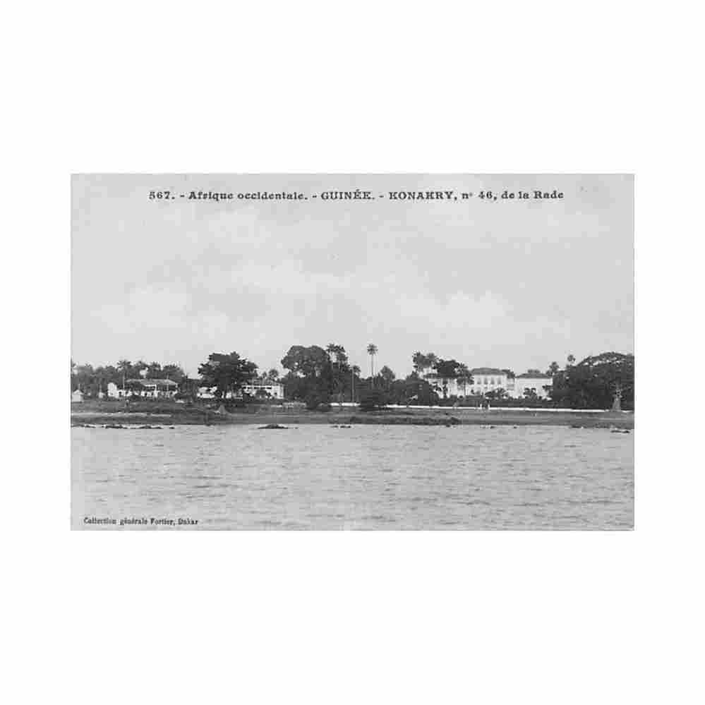 guinee conakry vue de la rade ed fortier 567 Vintage A4 Photo Print