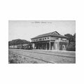 guinee kankan la gare ed lauroy 1913 Vintage A4 Photo Print