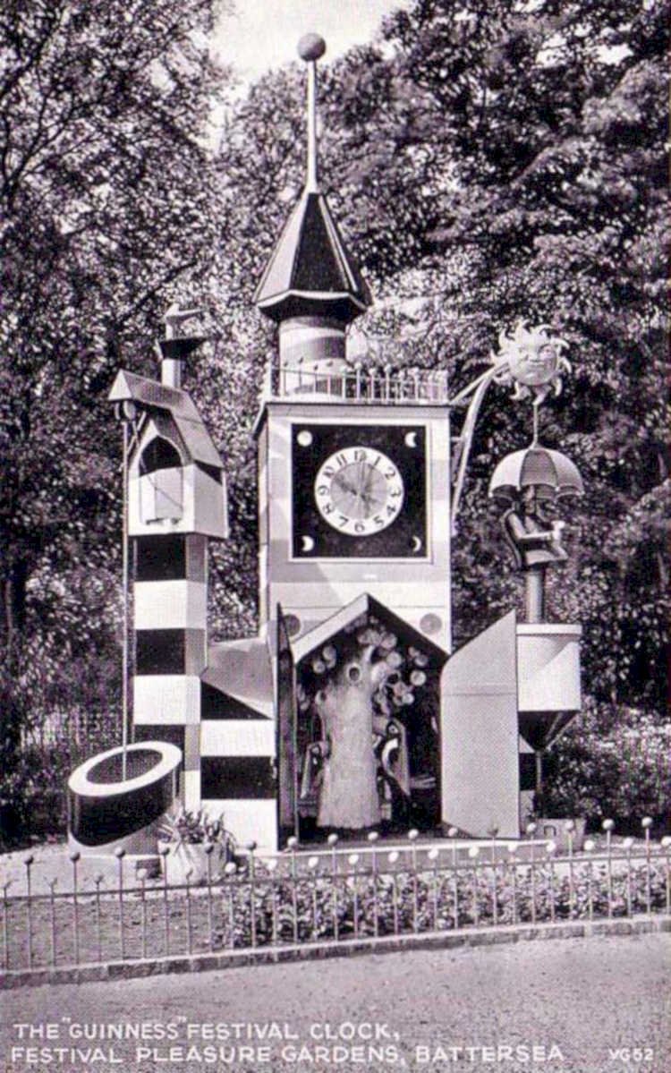 guinness clock batterseaVintage 1880s 1900s A4 Photo Print