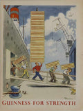 guinness dockworker Vintage Advert A4 Photo Print