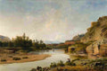gurlitt an italian river landscape Art A4 Photo Print