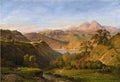 gurlitt italian landscape with lake nemi Art A4 Photo Print