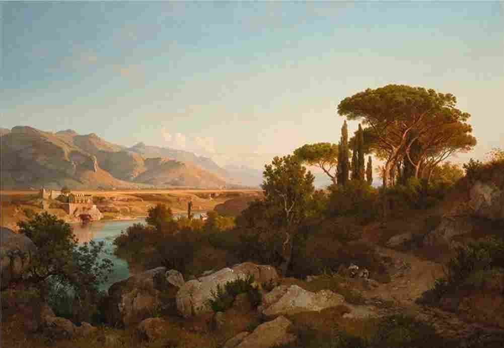 gurlitt view of the valley in palermo Art A4 Photo Print