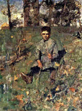 guthrie Boy with a Straw Art A4 Photo Print