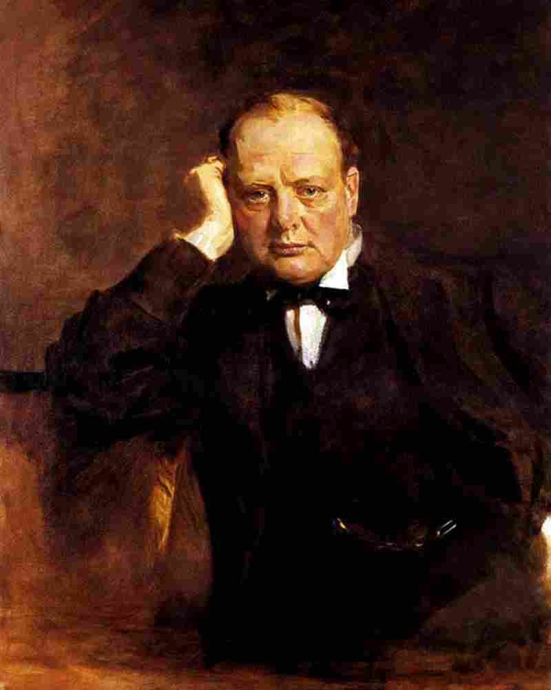 guthrie Sir Winston Churchill Art A4 Photo Print