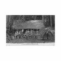 guyane au placer chercheurs d or le dimanche et fete ed p hilaire Vintage A4 Photo Print