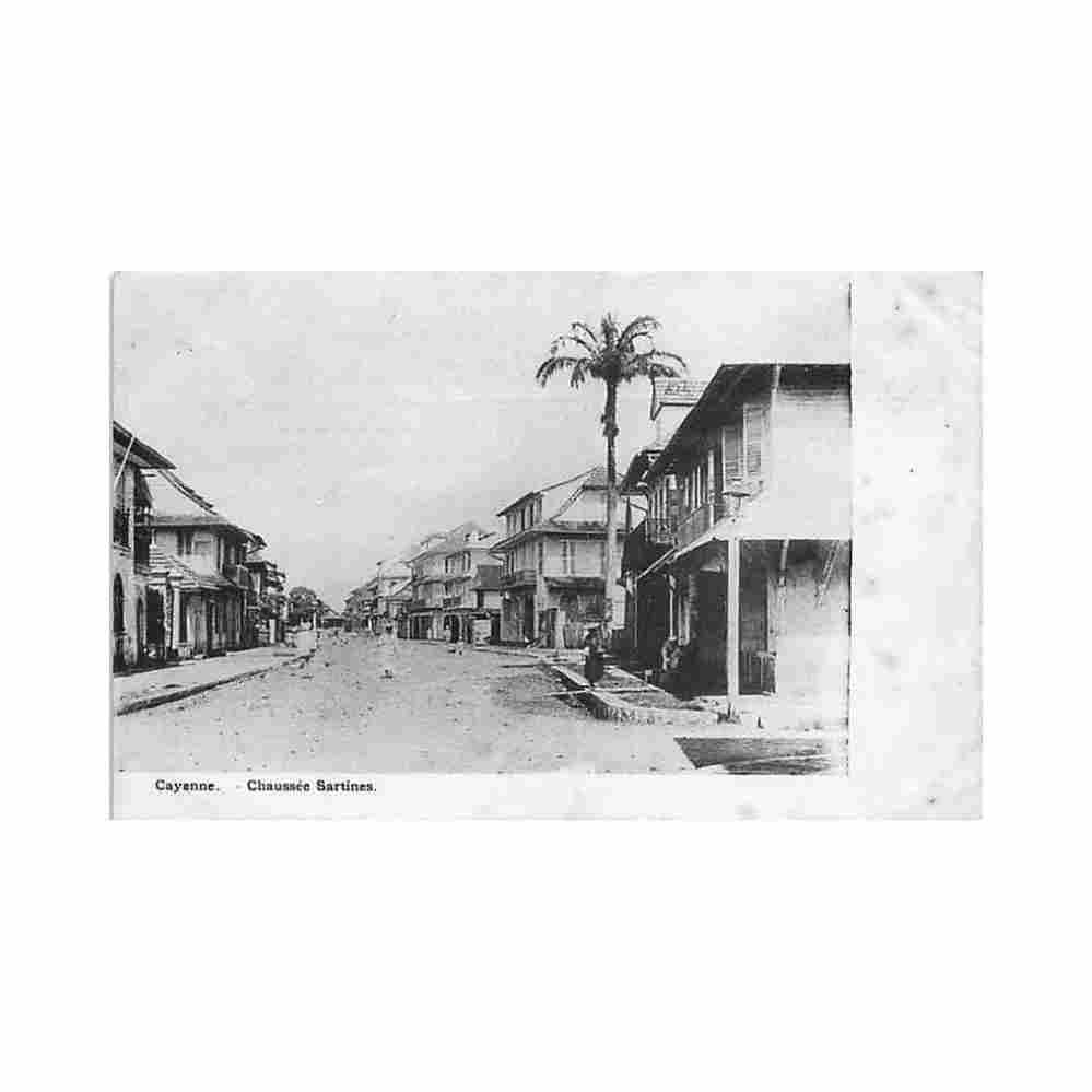 guyane cayenne chaussee sartines ed inconnu Vintage A4 Photo Print