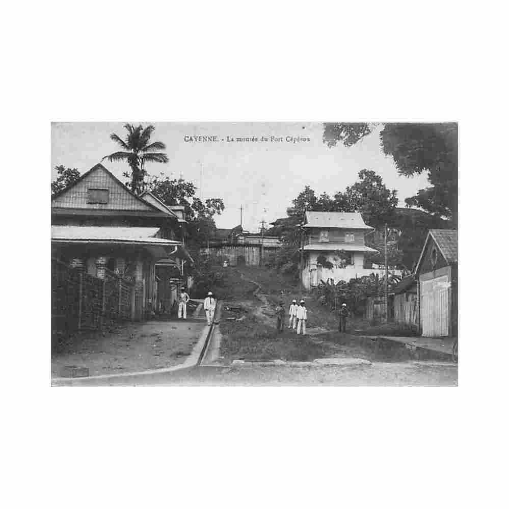 guyane cayenne la montee du fort ceperou ed bruere dawson Vintage A4 Photo Print
