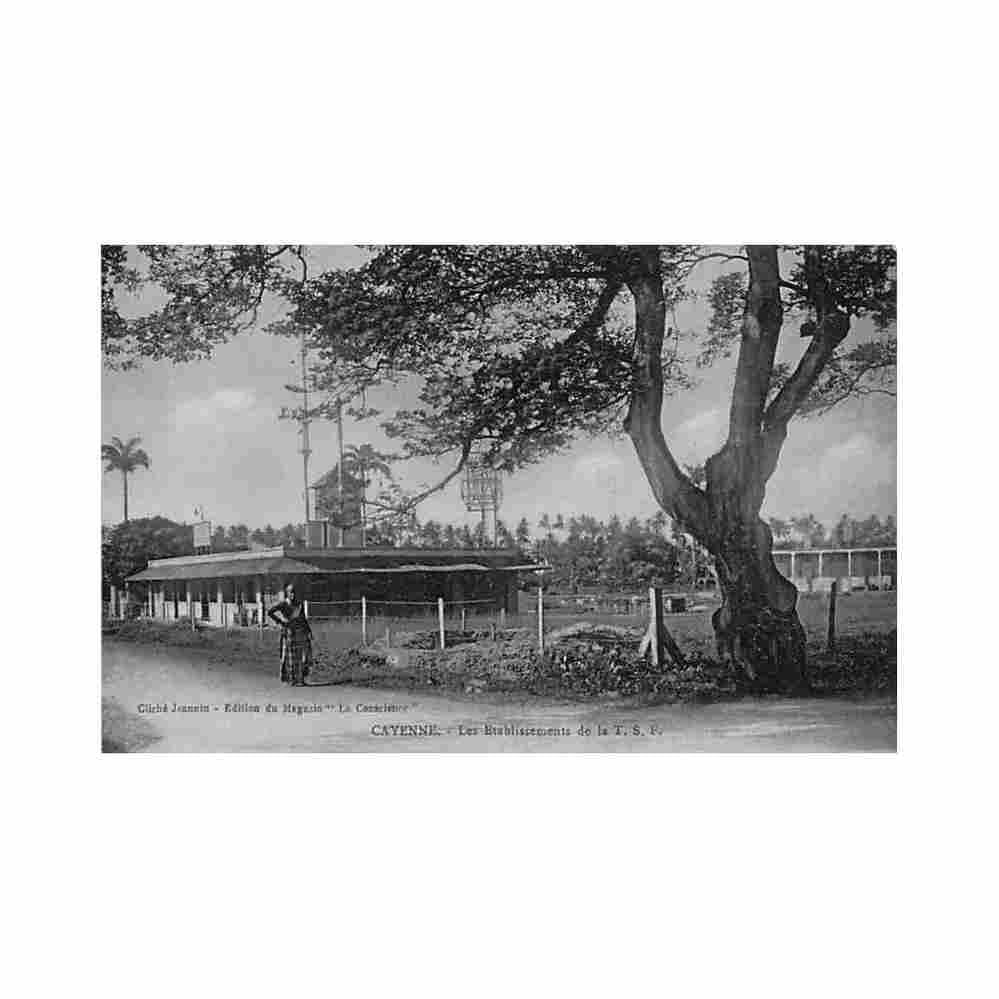 guyane cayenne les etablissements de la tsf ed jeannin Vintage A4 Photo Print