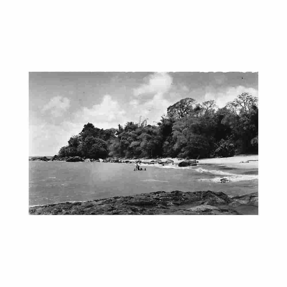guyane cayenne plage de passy ed em gratien Vintage A4 Photo Print