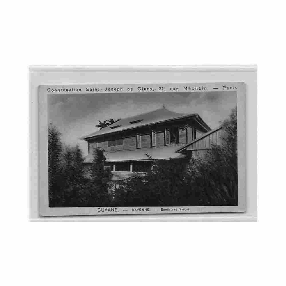 guyane francaise cayenne ecole des soeurs ed congregation saint joseph de cluny Vintage A4 Photo Print