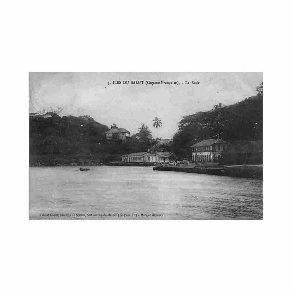 guyane iles du salut la rade penitencier ed lanes Vintage A4 Photo Print