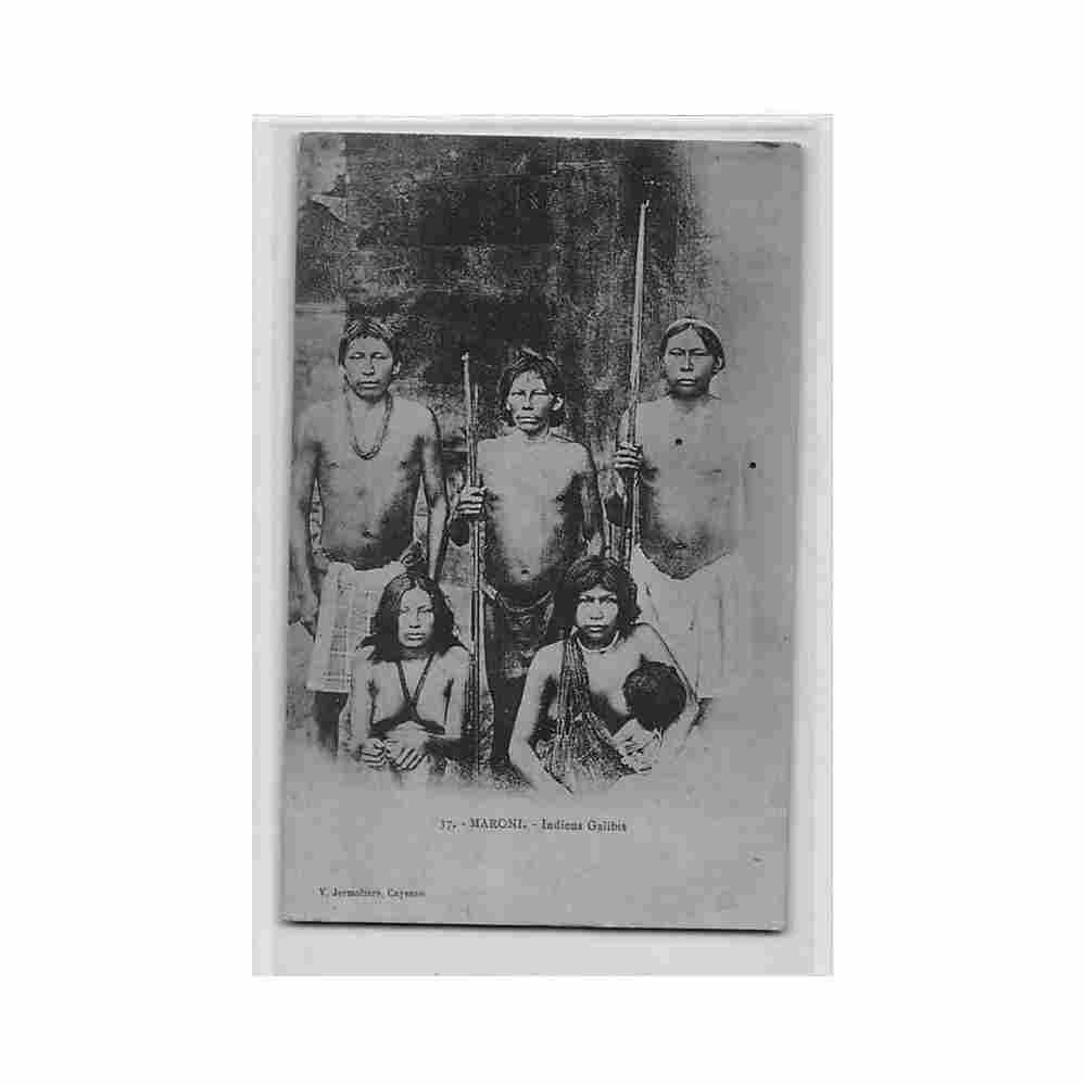 guyane maroni indiens galibis ed v jermoliere 37 Vintage A4 Photo Print