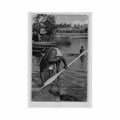 guyane polissage de pagaie bushinenge ed edorifik nb 037 Vintage A4 Photo Print