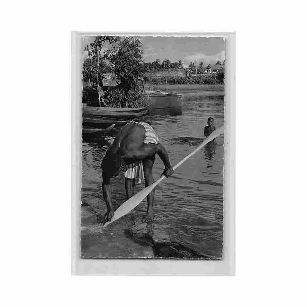 guyane polissage de pagaie bushinenge ed edorifik nb 037 Vintage A4 Photo Print