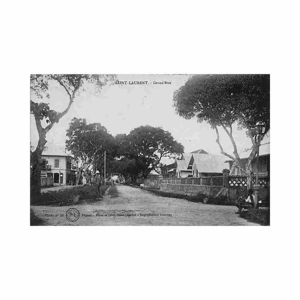 guyane saint laurent grand rue ed perez levy 50 Vintage A4 Photo Print