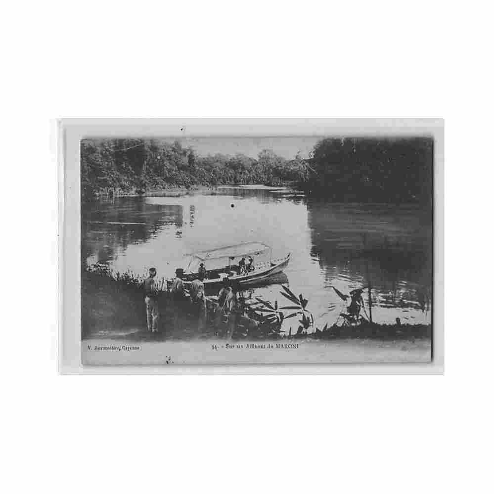 guyane sur un affluent du maroni ed v jermoliere 34 Vintage A4 Photo Print