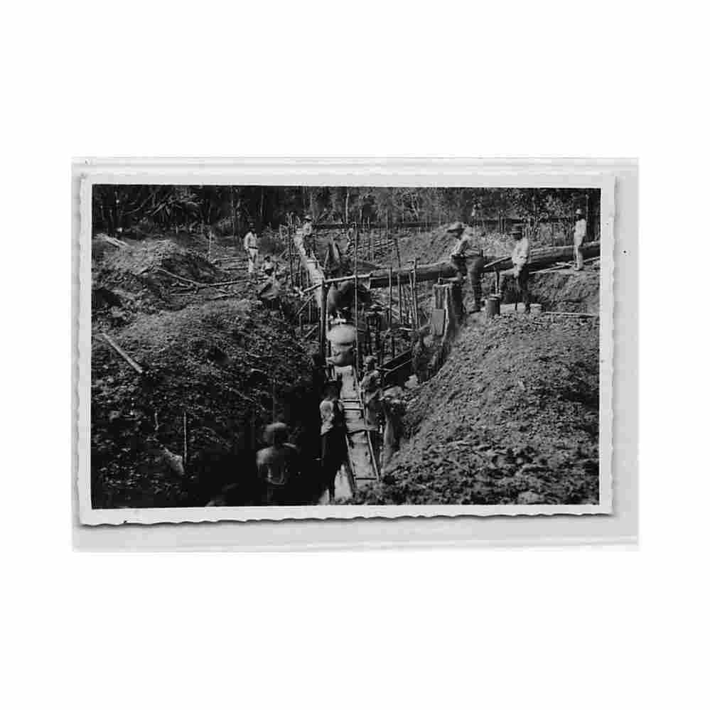 guyane travail de l or mineurs au travail ed inconnu Vintage A4 Photo Print