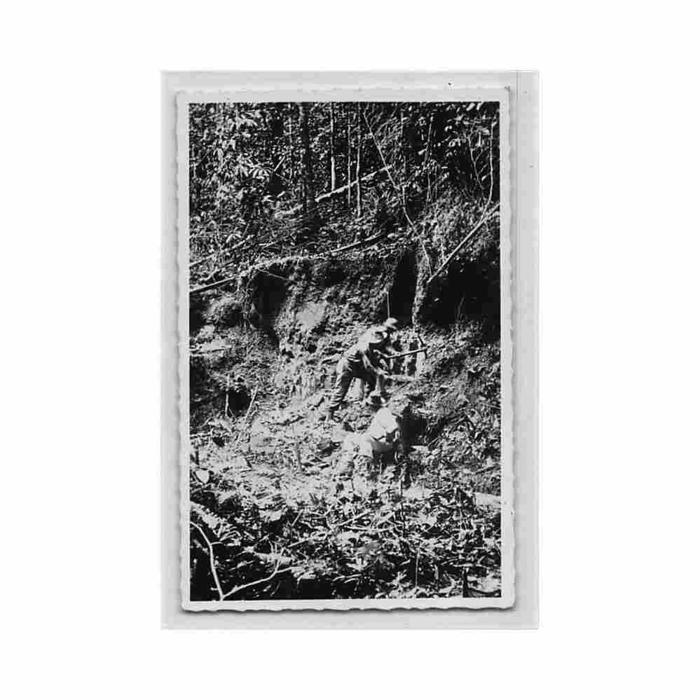 guyane travail de l or prospectiond e la crique vierge ed inconnu Vintage A4 Photo Print