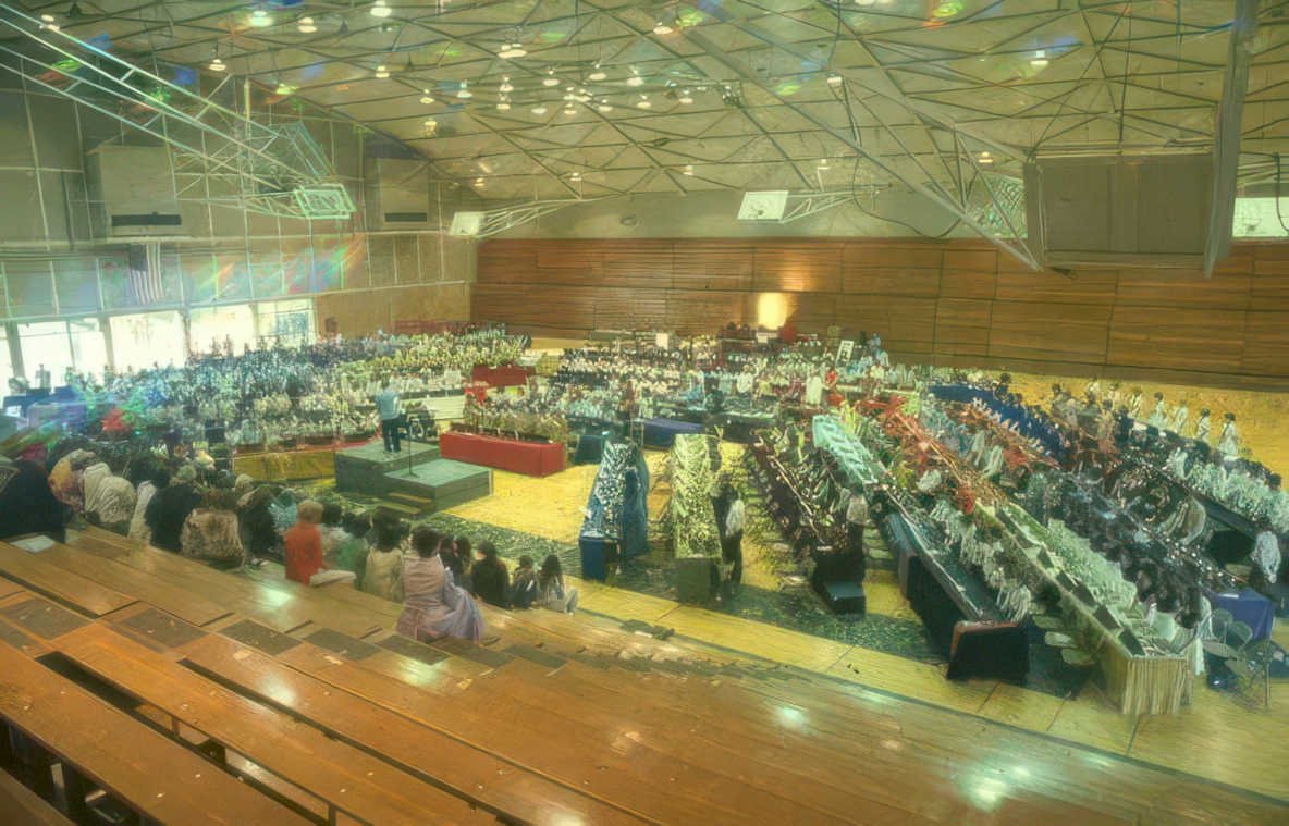 gymnasium meeting july2003 Vintage A4 Photo Print