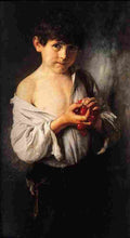 gyz Boy with Cherries Art A4 Photo Print